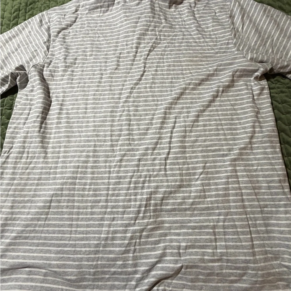 Polo Ralph Lauren grey white stripe short sleeve polo shirt‎ Pima soft size 2XLT